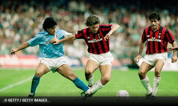 diego maradona,jogador,carlo ancelotti